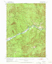 Download a high-resolution, GPS-compatible USGS topo map for Leaburg, OR (1972 edition)
