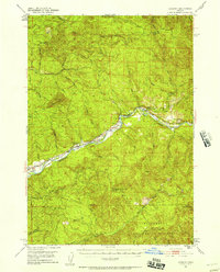 Download a high-resolution, GPS-compatible USGS topo map for Leaburg, OR (1958 edition)