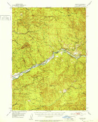 preview thumbnail of historical topo map of Lane County, OR in 1951