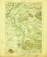 preview thumbnail of historical topo map of Lebanon, OR in 1924