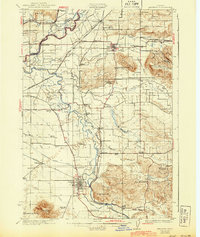 preview thumbnail of historical topo map of Lebanon, OR in 1924