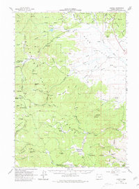 Download a high-resolution, GPS-compatible USGS topo map for Logdell, OR (1980 edition)