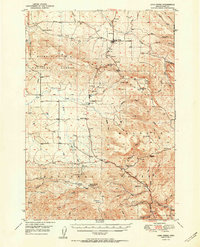 Download a high-resolution, GPS-compatible USGS topo map for Long Creek, OR (1951 edition)