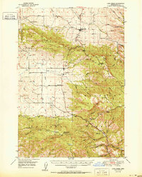 Download a high-resolution, GPS-compatible USGS topo map for Long Creek, OR (1951 edition)