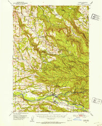 Download a high-resolution, GPS-compatible USGS topo map for Lyons, OR (1953 edition)