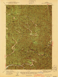 Download a high-resolution, GPS-compatible USGS topo map for Mapleton, OR (1940 edition)