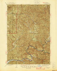 Download a high-resolution, GPS-compatible USGS topo map for Mapleton, OR (1945 edition)