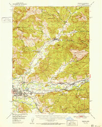 Download a high-resolution, GPS-compatible USGS topo map for Marcola, OR (1952 edition)
