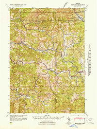 Download a high-resolution, GPS-compatible USGS topo map for Marys Peak, OR (1942 edition)