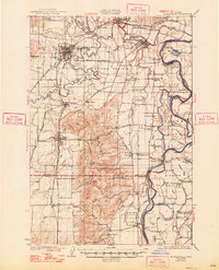 1926 Map of Mc Minnville, 1948 Print
