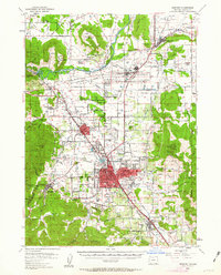 Download a high-resolution, GPS-compatible USGS topo map for Medford, OR (1963 edition)