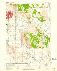 Download a high-resolution, GPS-compatible USGS topo map for Merrill, OR (1959 edition)
