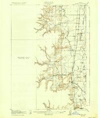 1922 Map of Monroe, OR, 1937 Print