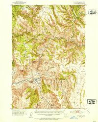 Download a high-resolution, GPS-compatible USGS topo map for Monument, OR (1953 edition)