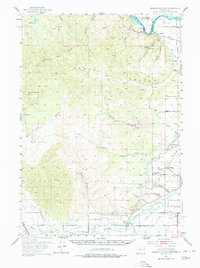 preview thumbnail of historical topo map of Malheur County, OR in 1951