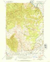 Download a high-resolution, GPS-compatible USGS topo map for Moores Hollow, OR (1953 edition)