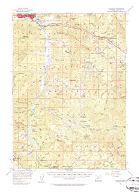 1956 Map of Oakridge, 1960 Print