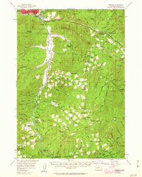 1956 Map of Oakridge, 1963 Print