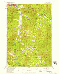 1956 Map of Oakridge, 1958 Print