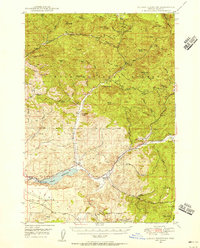Download a high-resolution, GPS-compatible USGS topo map for Ochoco Reservoir, OR (1956 edition)