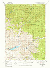 Download a high-resolution, GPS-compatible USGS topo map for Ochoco Reservoir, OR (1985 edition)