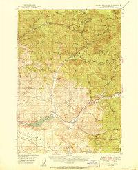 Download a high-resolution, GPS-compatible USGS topo map for Ochoco Reservoir, OR (1950 edition)