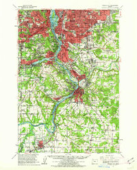 Download a high-resolution, GPS-compatible USGS topo map for Oregon City, OR (1963 edition)