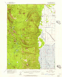 Download a high-resolution, GPS-compatible USGS topo map for Pelican Butte, OR (1957 edition)