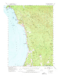 Download a high-resolution, GPS-compatible USGS topo map for Port Orford, OR (1973 edition)