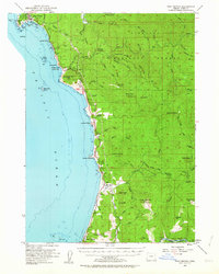 Download a high-resolution, GPS-compatible USGS topo map for Port Orford, OR (1964 edition)