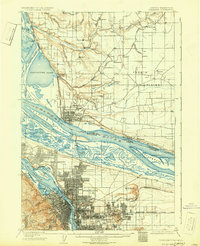 1905 Map of Portland, 1931 Print