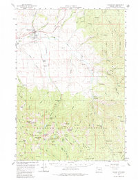 Download a high-resolution, GPS-compatible USGS topo map for Prairie City, OR (1984 edition)