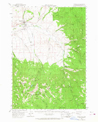 Download a high-resolution, GPS-compatible USGS topo map for Prairie City, OR (1968 edition)