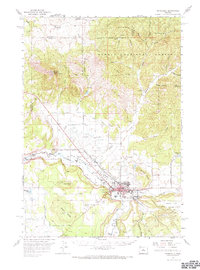 Download a high-resolution, GPS-compatible USGS topo map for Prineville, OR (1973 edition)