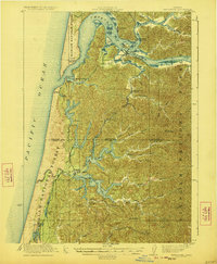 Download a high-resolution, GPS-compatible USGS topo map for Reedsport, OR (1923 edition)