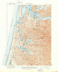 Download a high-resolution, GPS-compatible USGS topo map for Reedsport, OR (1950 edition)