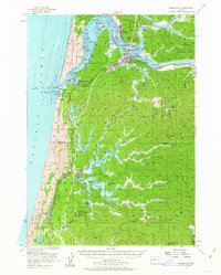 Download a high-resolution, GPS-compatible USGS topo map for Reedsport, OR (1963 edition)