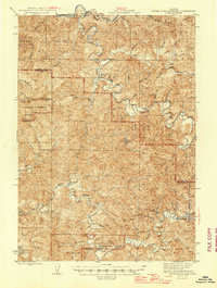 preview thumbnail of historical topo map of Douglas County, OR in 1945