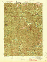 preview thumbnail of historical topo map of Douglas County, OR in 1945