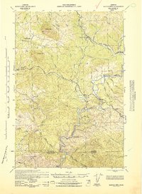 Download a high-resolution, GPS-compatible USGS topo map for Saddle Mtn, OR (1943 edition)