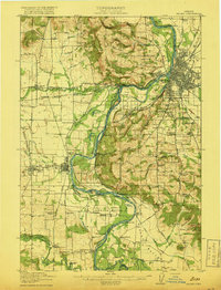preview thumbnail of historical topo map of Salem, OR in 1917