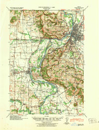 preview thumbnail of historical topo map of Salem, OR in 1940