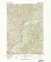 preview thumbnail of historical topo map of Lane County, OR in 1956