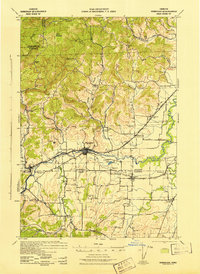 Download a high-resolution, GPS-compatible USGS topo map for Sheridan, OR (1942 edition)