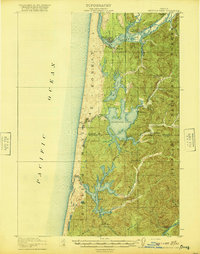 Download a high-resolution, GPS-compatible USGS topo map for Siltcoos Lake, OR (1920 edition)