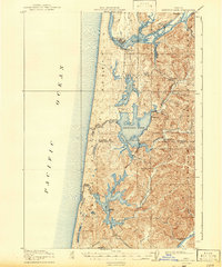 Download a high-resolution, GPS-compatible USGS topo map for Siltcoos Lake, OR (1942 edition)