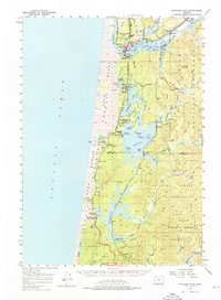 Download a high-resolution, GPS-compatible USGS topo map for Siltcoos Lake, OR (1976 edition)
