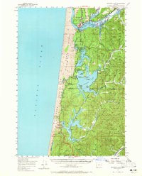 Download a high-resolution, GPS-compatible USGS topo map for Siltcoos Lake, OR (1965 edition)