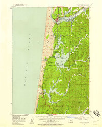 preview thumbnail of historical topo map of Lane County, OR in 1956
