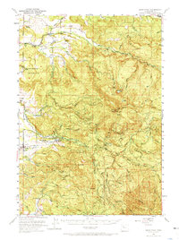 preview thumbnail of historical topo map of Linn County, OR in 1951